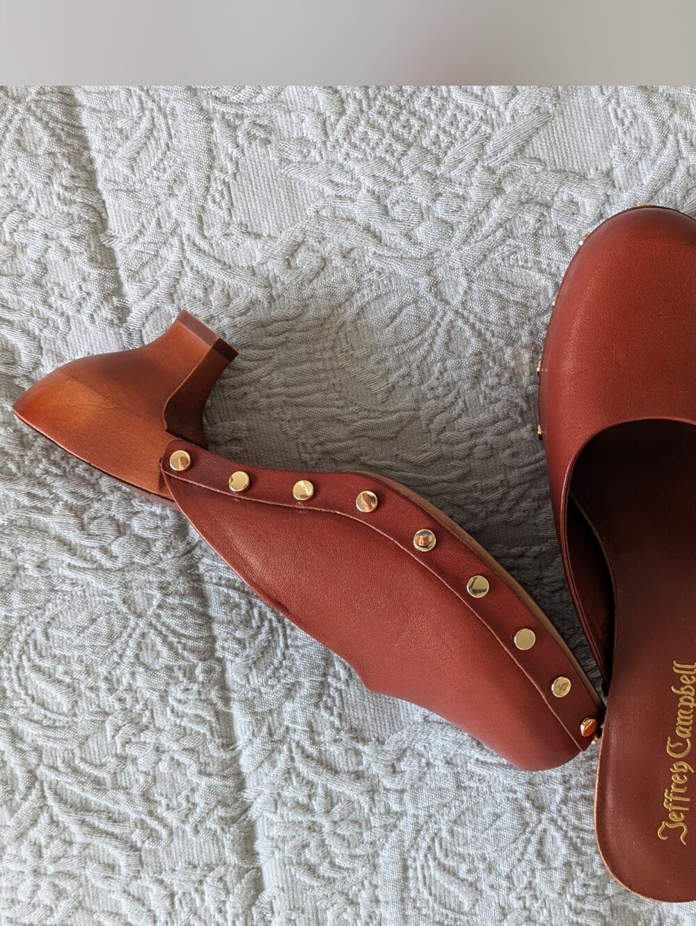 Jeffrey Campbell Blakeney Wooden Clog, Chestnut - Picture 4 of 7